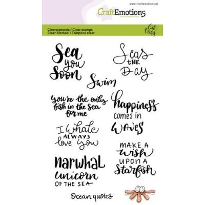 CraftEmotions Clear Stamps - Sprüche (englisch)